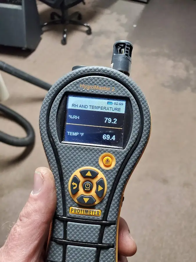 Moisture meter humidity assessment for Fire & Smoke Damage Restoration in Romulus